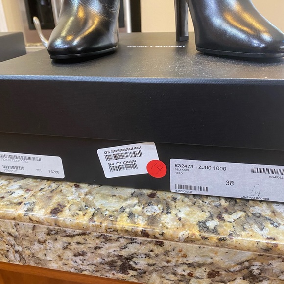 Brand New Black - Blu Bootie SAINT LAURENT - Picture 3 of 9